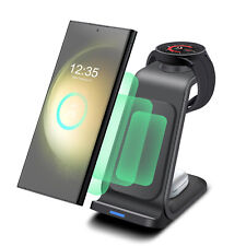 3in1 Fast Wireless Charger Dock Station For Samsung Galaxy S25 S24 Watch 7 6 5 4