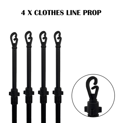 Extending clothes prop - x,