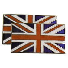 Enamelled Union Jack Badge - Self Adhesive - Pack of 2 - UJ1P by Mountney