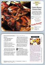 Orange Chicken Grill #47 Chicken Delicious Meals Made Easy 1996 Recipe Card