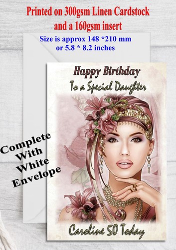 Personalised birthday card art - personalised,
