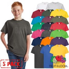 5 PACK Fruit of the Loom Kids