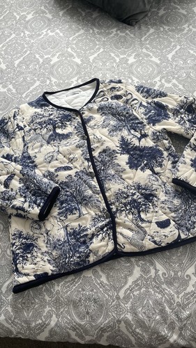 Toile jouy quilted jacket - toile,