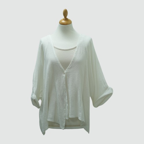 Linen mix short - linen, jacket