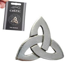 Triquetra Pewter Pin Badge