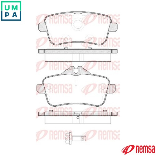 Brake pad set disc - brake,