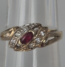 14K 585 Gold Ring with Ruby