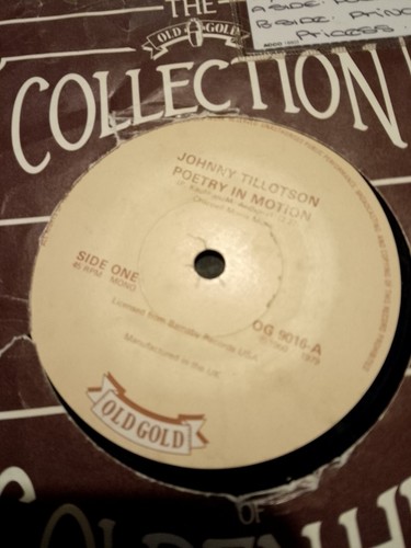 Johnny tillotson poetry in - tillotson,