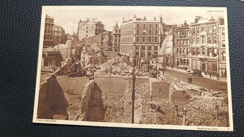 Ww2 postcard bomb damage - ww2,