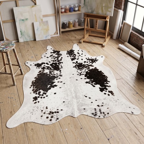 Large natural cowhide rug - large,