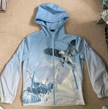 Eagle Blue and White  Trapstar Windbreaker Jacket Size Small Brand New No Tags