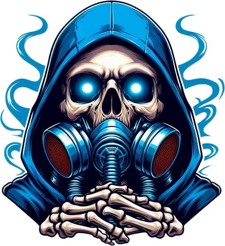 Horror hood mask - horror, skull