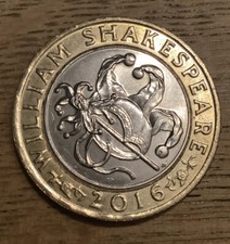 2016 William Shakespeare £2 2