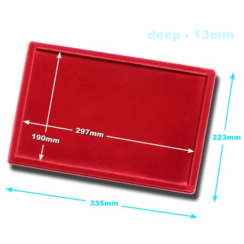 Red coin tray for display - coin,