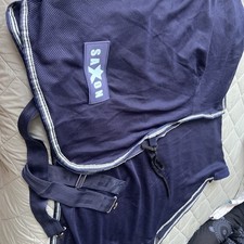 5’9 Saxon Element Net Cooler Horse Summer Travel Stable Rug - Navy/Blue