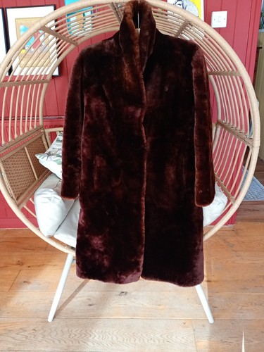 Vintage 1950s faux fur coat - 1950s,