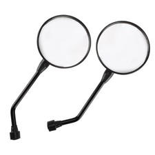 2x Round Rearview Mirror Fit