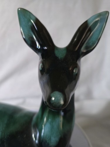 Blue mountain pottery deer - blue,