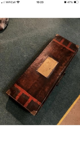 Antique leather gun case - leather,