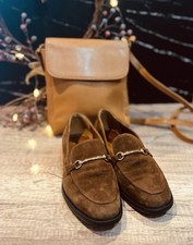 Vagabond Tan Suede Loafer