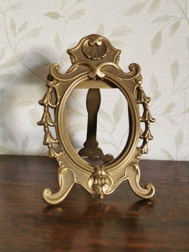 Vintage brass photo - photo, frame