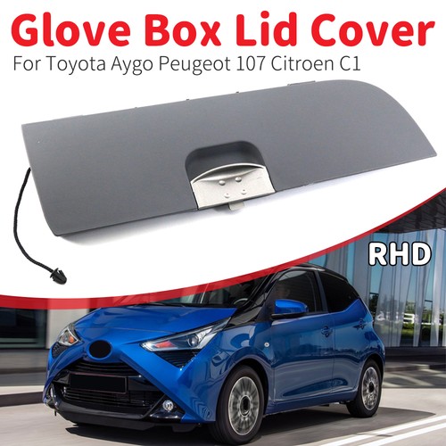 Grey glove box door cover - box, lid