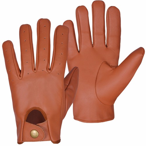 Real leather driving - leather, gloves