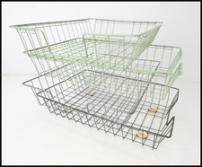 Vintage 4 x Filing Trays Wire