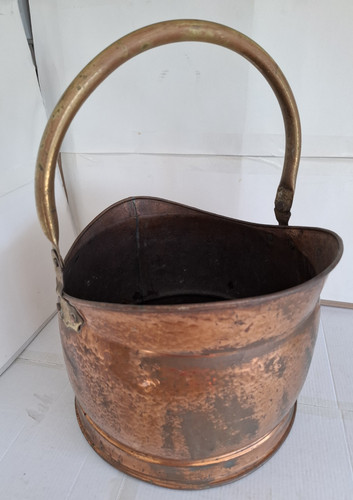 Antique copper brass coal - antique,