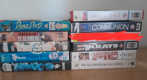 Big box rental vhs - x,