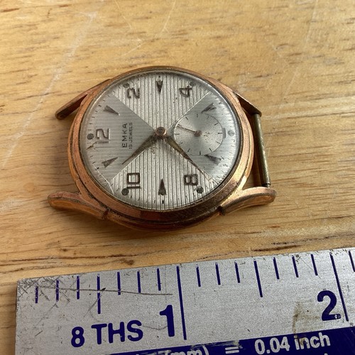 Gents emka gold - plate, wrist