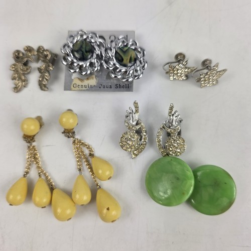 Vintage clip earrings job - vintage,