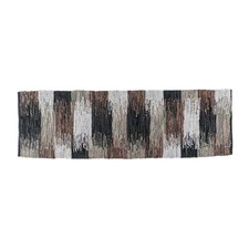 Genuine Leather Hall Runner Rug 66x200cm Black Grey Brown Handwoven Eco Mat