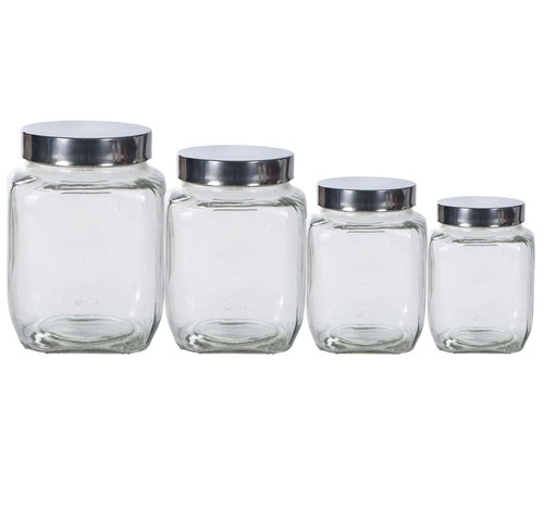 Glass storage jar cannister - storage,