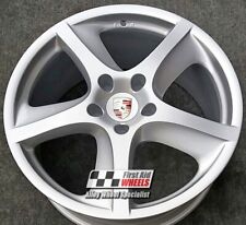 R165S Exchange PORSCHE CAYENNE 4x 20" GENUINE SPORT TECHNO SILVER ALLOY WHEELS