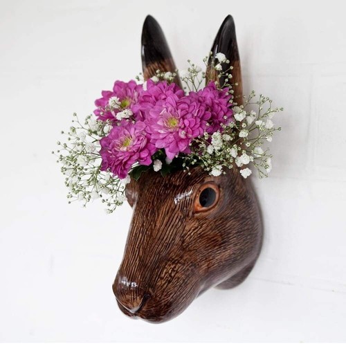 Hare wall vase quail - hare,