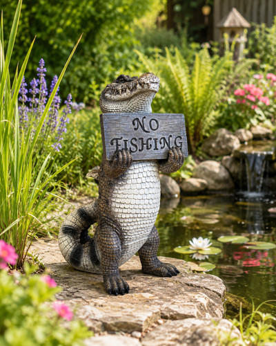 Fishing crocodile garden - fishing,