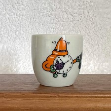 Vintage Novelty Alarm Clock Ceramic Egg Cup
