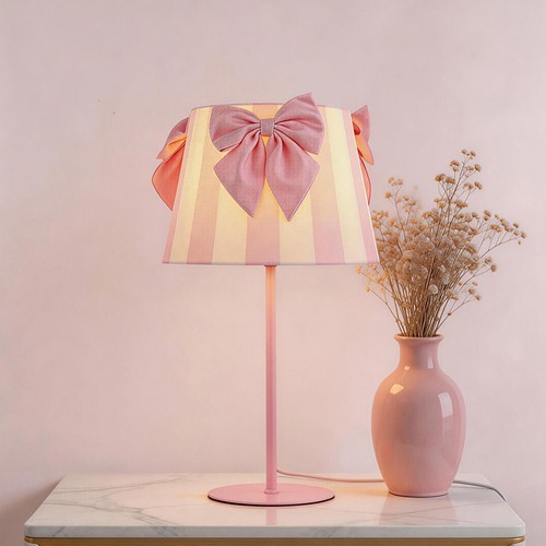 New stripe bow - table, lamp