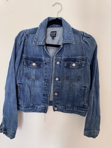 Gap womens blue solid button - womens,