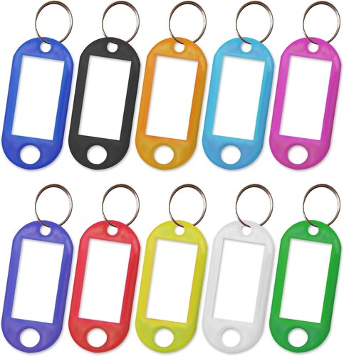 Plastic key tags - key, fobs