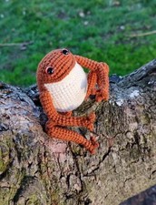 Handmade crochet frog for - crochet,
