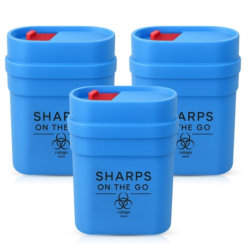 3pk travel sharps bin 2l - 3pk,