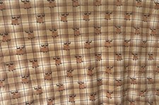 Fleece Dog Animal Blanket Brown Highland Cow Pattern Size 48”X58” 