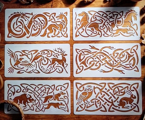 6pcs celtic animals knot - 6pcs,