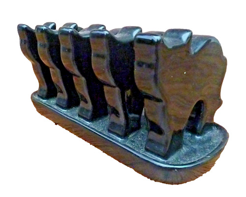 Black cats toast rack letter - toast,