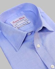 Men's Formal Shirt Royal Blue Oxford Easy Iron - Chest Pocket