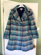 Women's ANTONI & ALISON Wool and Mohair Coat, Double-Breasted Size UK 14 Eur 40
