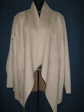 Italian Faux Suede waterfall jacket...size S