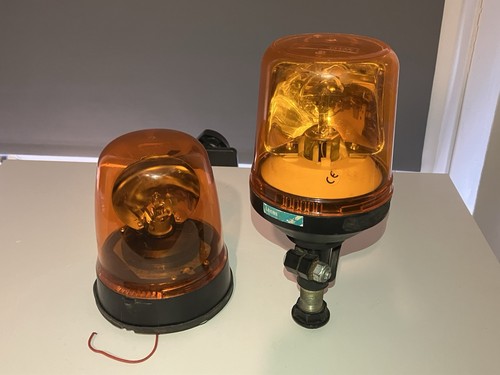 Vintage revolving warning - 2,